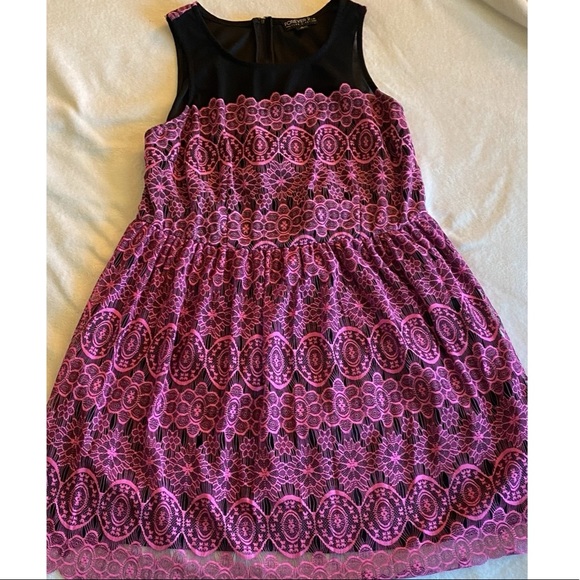 FOREVER 21 PLUS | Pink Lace Dress - 1X - Picture 3 of 8